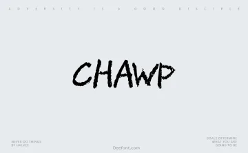 Chawp Font