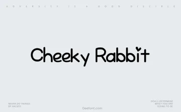 Cheeky Rabbit Font