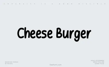 Cheese Burger Font