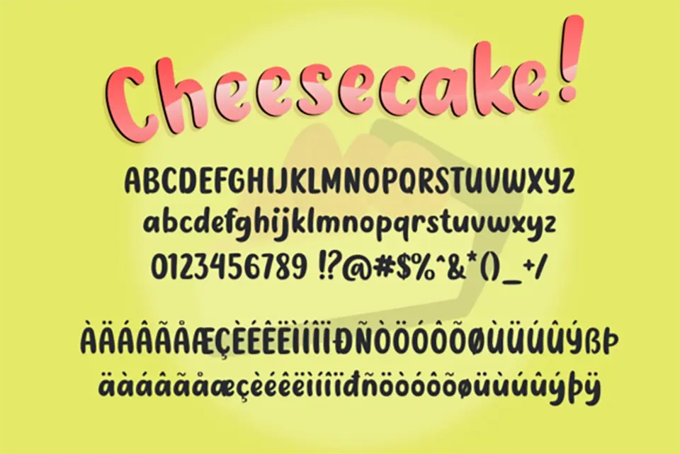 Cheesecake Font