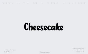 Cheesecake Font