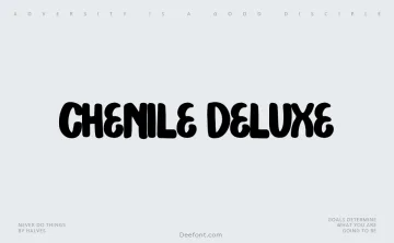 Chenile Deluxe Font