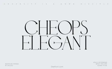 Cheops Elegant Font