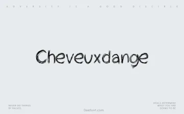 Cheveuxdange Font