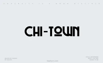 Chi-Town Font