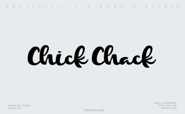 Chick Chack Font