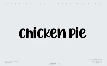 Chicken Pie Font