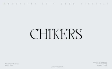 Chikers Font