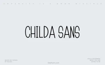 Childa Sans Font
