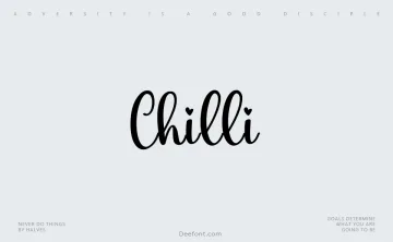 Chilli Font