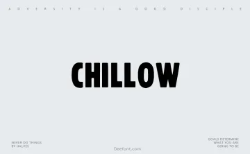 Chillow Font