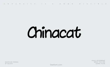 Chinacat Font