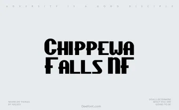 Chippewa Falls NF Font