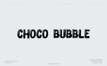 Choco Bubble Font