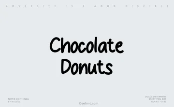 Chocolate Donuts Font