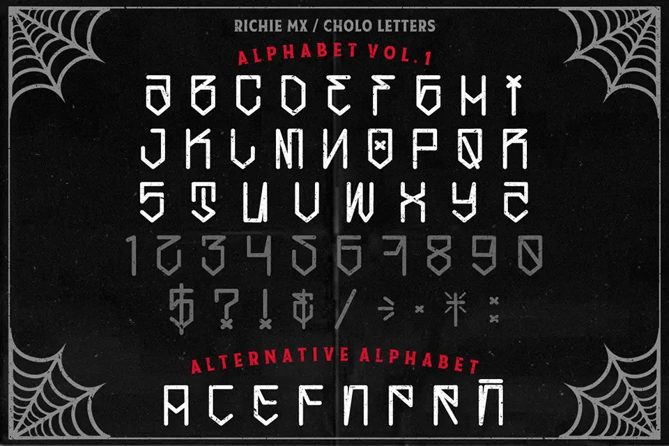 Cholo Letters Font