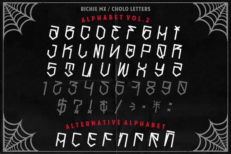 Cholo Letters Font