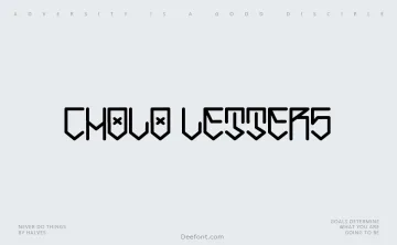 Cholo Letters Font