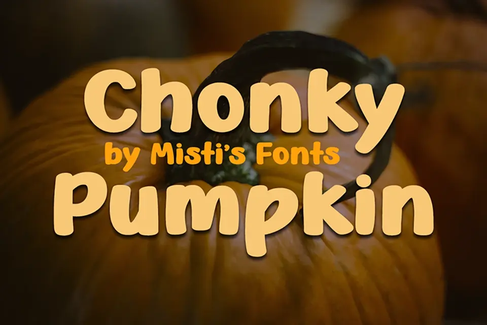 Chonky Pumpkin Font
