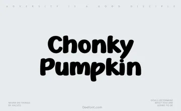 Chonky Pumpkin Font