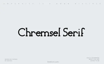 Chremsel Serif Font