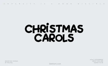 Christmas Carols Font