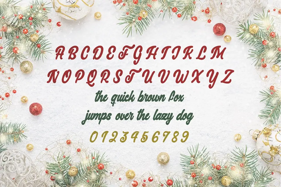 Christmas Cat Font