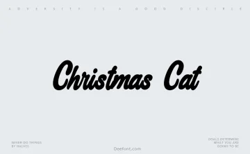 Christmas Cat Font