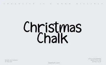Christmas Chalk Font