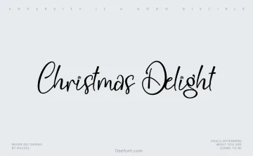 Christmas Delight Font