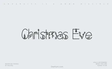 Christmas Eve Font