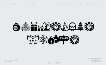Christmas Icons Font