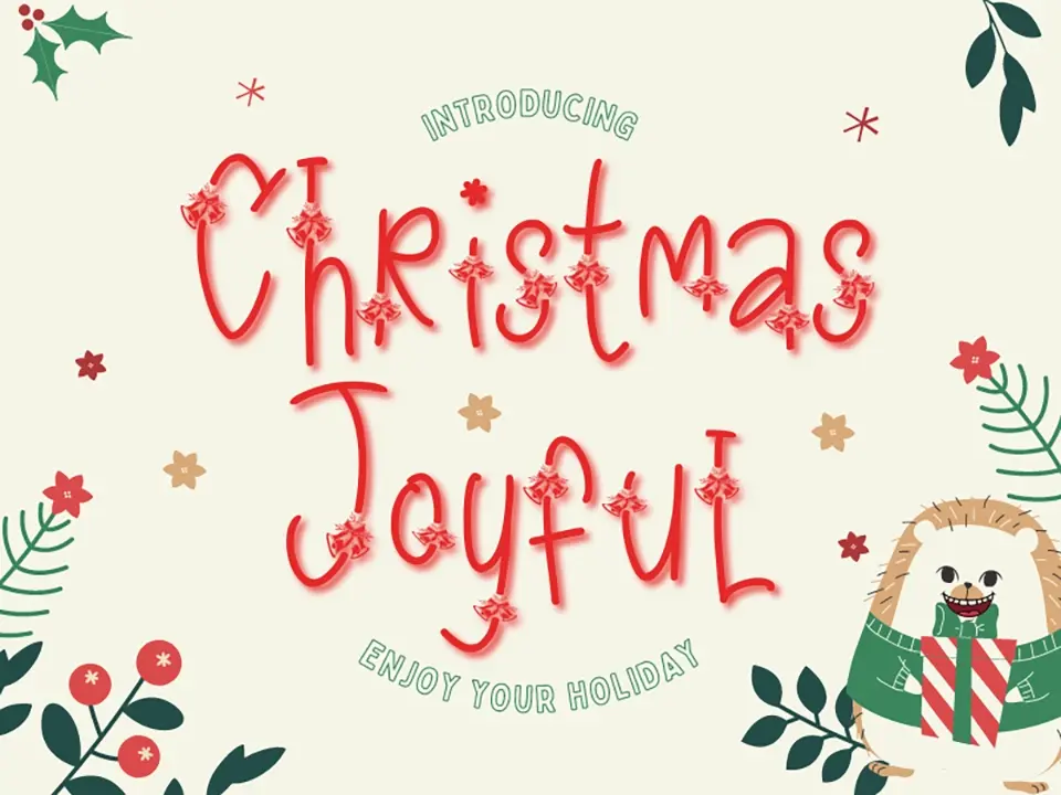 Christmas Joyful Font