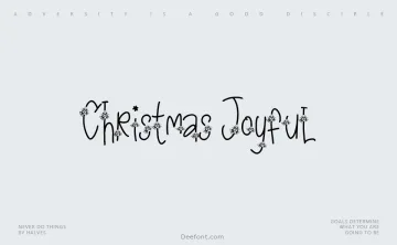 Christmas Joyful Font