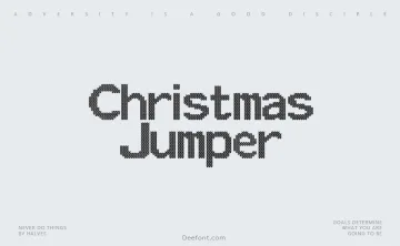 Christmas Jumper Font
