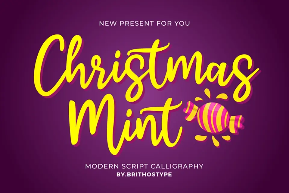 Christmas Mint Font