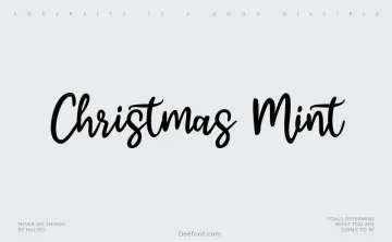 Christmas Mint Font
