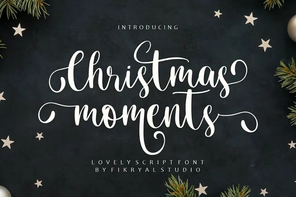 Christmas Moments Font