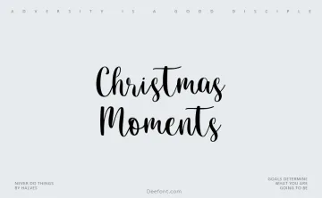 Christmas Moments Font