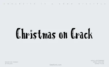 Christmas on Crack Font