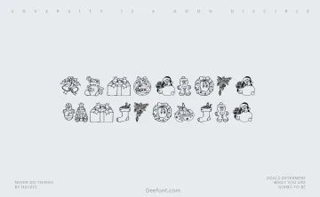 Christmas Ornaments Font