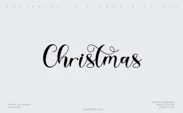 Christmas Script Typeface