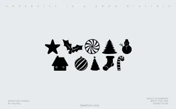 Christmas Shapes Font