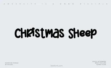 Christmas Sheep Font