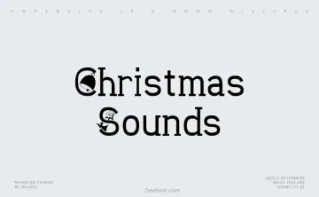 Christmas Sounds Font