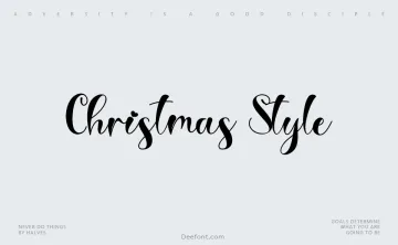 Christmas Style Font