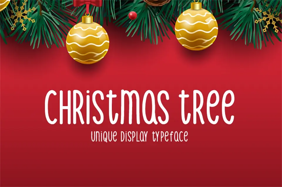 Christmas Tree Font