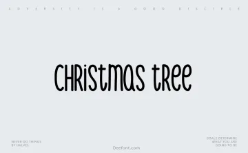 Christmas Tree Typeface