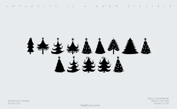 Christmas Trees Font