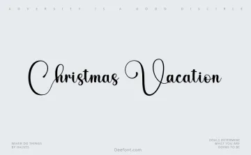 Christmas Vacation Font